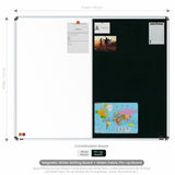Iris 2-in-1 Combination Board 4x5 (P02) | White & Green