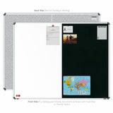 Iris 2-in-1 Combination Board 4x5 (P04) | White & Green