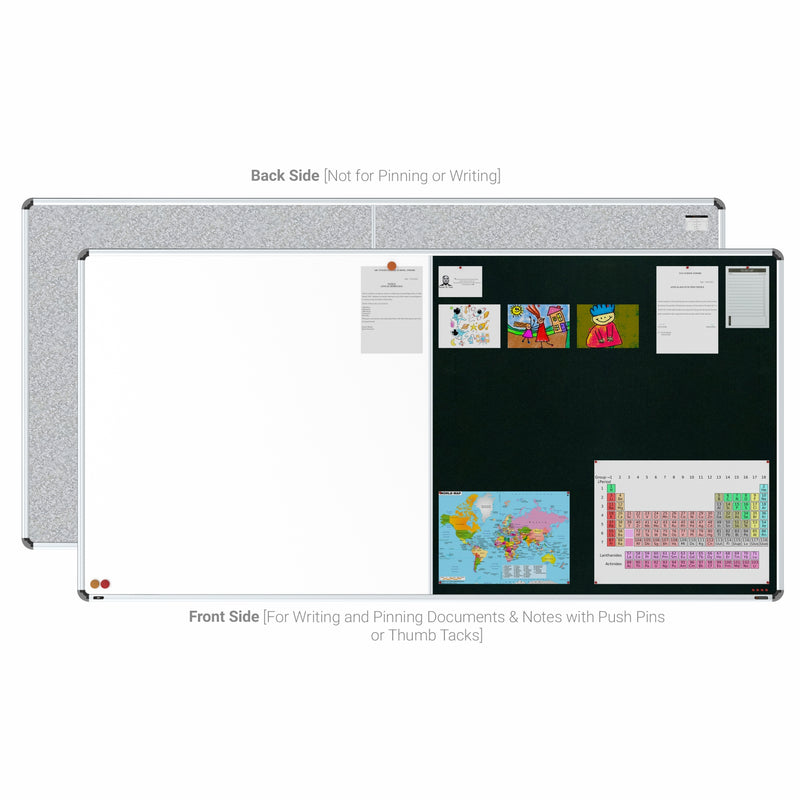Iris 2-in-1 Combination Board 4x8 (P02) | White & Green