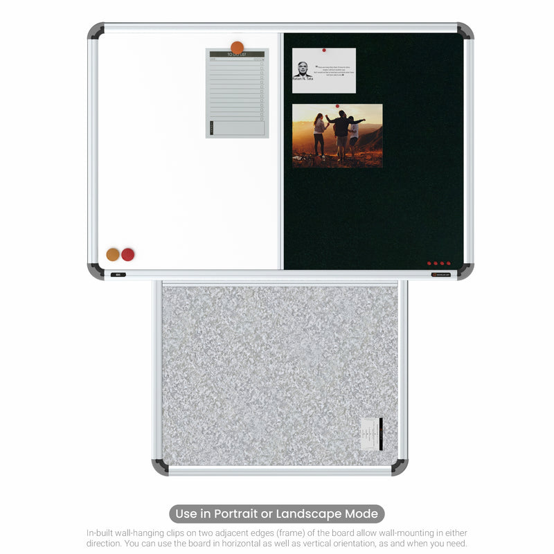 Iris 2-in-1 Combination Board 2x3 (P02) | White & Green