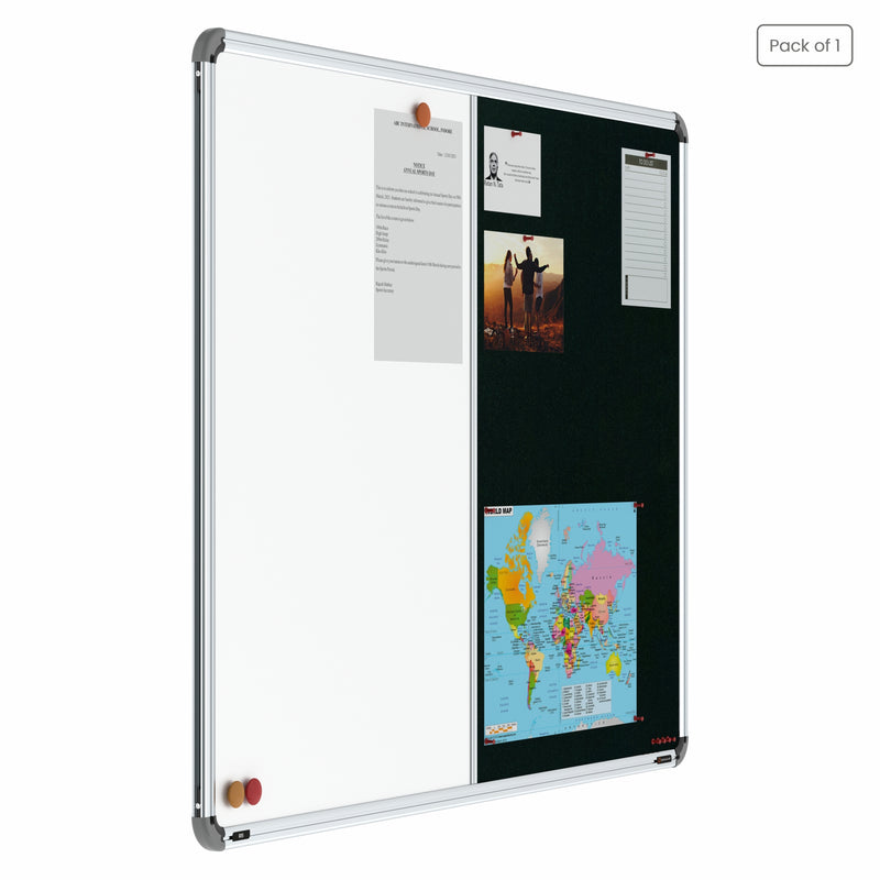 Iris 2-in-1 Combination Board 3x4 (P02) | White & Green