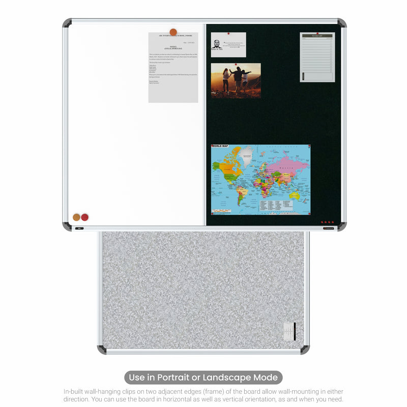Iris 2-in-1 Combination Board 3x4 (P04) | White & Green