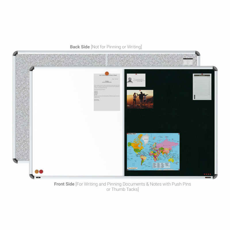 Iris 2-in-1 Combination Board 3x5 (P04) | White & Green