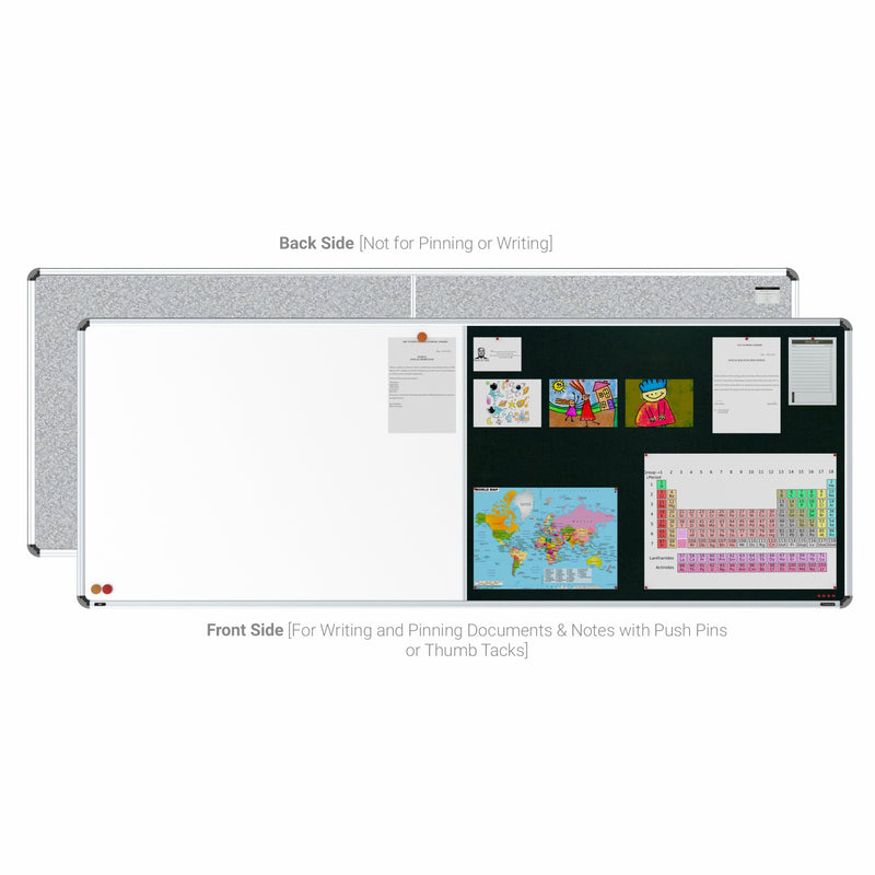 Iris 2-in-1 Combination Board 3x8 (P02) | White & Green