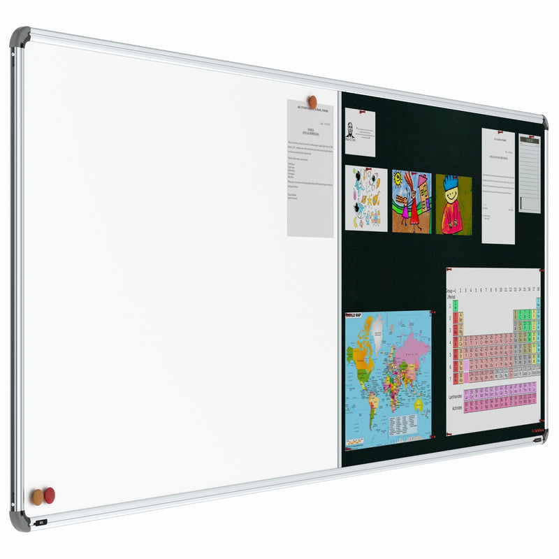 Iris 2-in-1 Combination Board 3x8 (P04) | White & Green