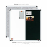 Iris 2-in-1 Combination Board 3x3 (P01) | White & Green