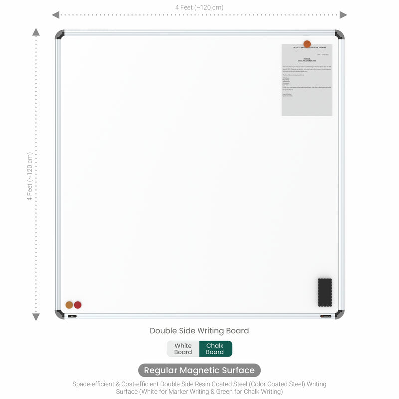 Iris Double Side Magnetic Writing Board 4x4 (P02) | HC Core