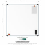 Iris Double Side Magnetic Writing Board 3x3 (P02) | HC Core