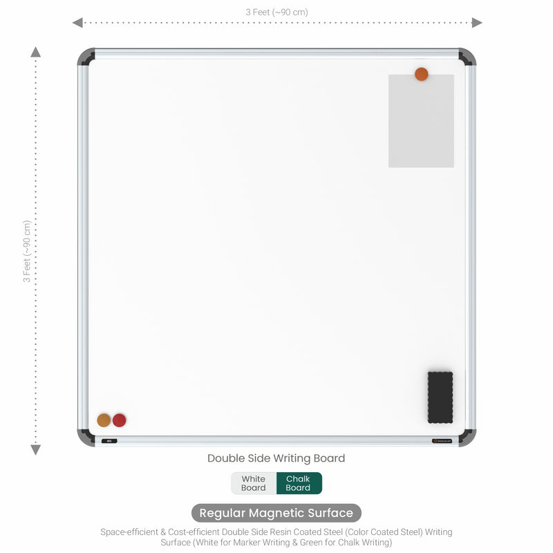 Iris Double Side Magnetic Writing Board 3x3 (P04) | HC Core