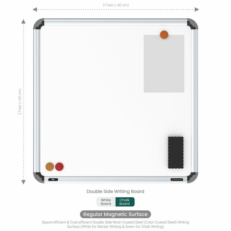 Iris Double Side Magnetic Writing Board 2x2 (P01) | MDF Core
