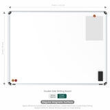 Iris Double Side Magnetic Writing Board 3x4 (P02) | MDF Core