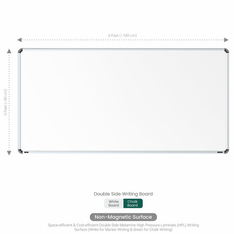 Iris Double Side Magnetic Writing Board 3x6 (P01) | MDF Core