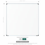 Iris Dual Side Non-magnetic Writing Board 4x4 (P01) | MDF Core