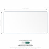 Iris Dual Side Non-magnetic Writing Board 4x8 (P01) | MDF Core
