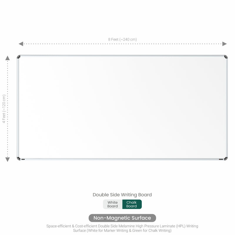 Iris Dual Side Non-magnetic Writing Board 4x8 (P04) | MDF Core