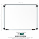 Iris Dual Side Non-magnetic Writing Board 1.5x2 (P02) | MDF Core