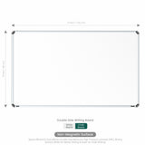 Iris Dual Side Non-magnetic Writing Board 3x5 (P01) | MDF Core