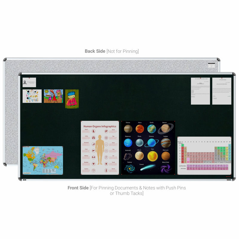 Iris Pin-up Display Board 4x8 (Pack of 1) - Green Color