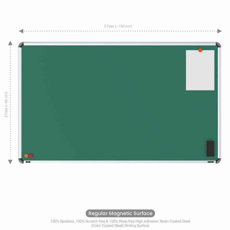 Iris Magnetic Chalkboard 3x5 (Pack of 4) with HC Core