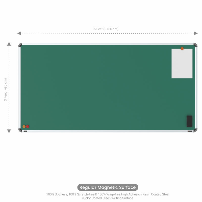 Iris Magnetic Chalkboard 3x6 (Pack of 2) with HC Core