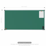 Iris Magnetic Chalkboard 3x6 (Pack of 4) with HC Core