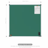 Iris Magnetic Chalkboard 4x4 (Pack of 2) with MDF Core