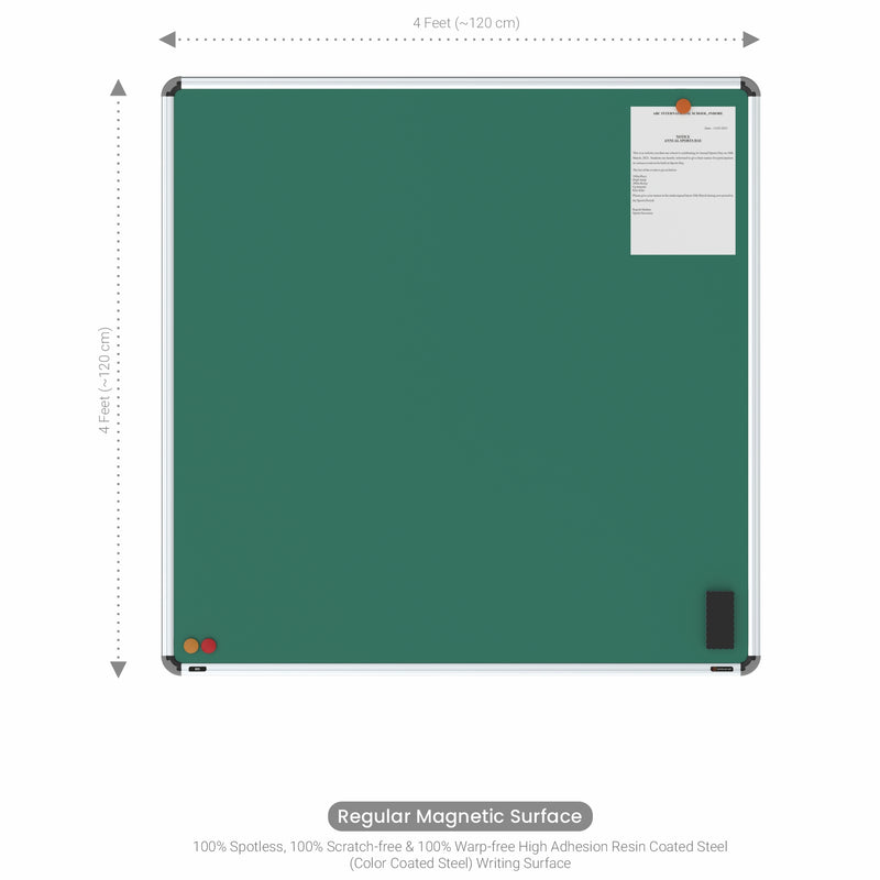 Iris Magnetic Chalkboard 4x4 (Pack of 2) with MDF Core