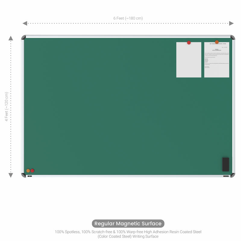 Iris Magnetic Chalkboard 4x6 (Pack of 1) with MDF Core