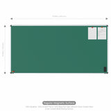 Iris Magnetic Chalkboard 4x8 (Pack of 1) with MDF Core