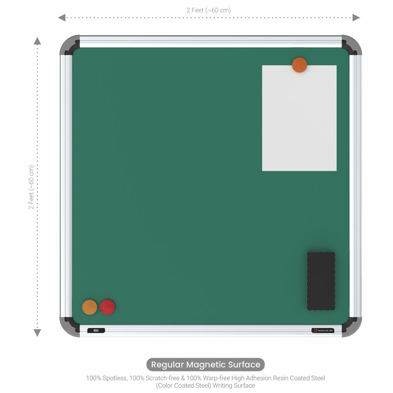 Iris Magnetic Chalkboard 2x2 (Pack of 4) with MDF Core