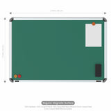 Iris Magnetic Chalkboard 2x3 (Pack of 4) with MDF Core