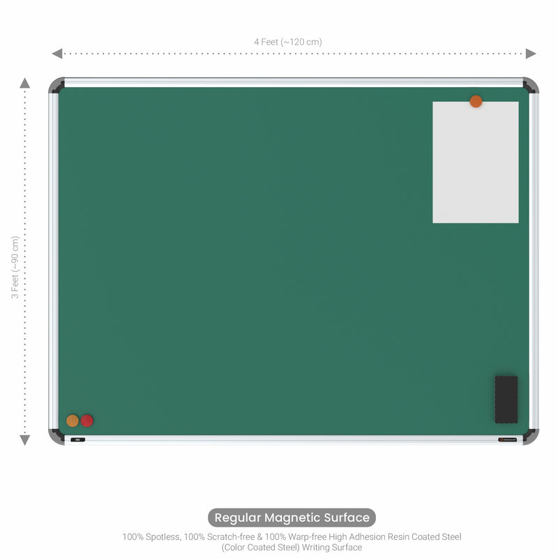 Iris Magnetic Chalkboard 3x4 (Pack of 2) with MDF Core