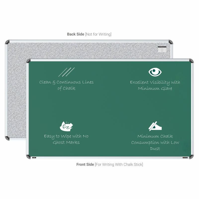 Iris Magnetic Chalkboard 3x5 (Pack of 1) with MDF Core