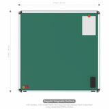 Iris Magnetic Chalkboard 3x3 (Pack of 2) with MDF Core.