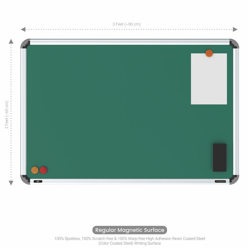 Iris Magnetic Chalkboard 2x3 (Pack of 4) with PB Core