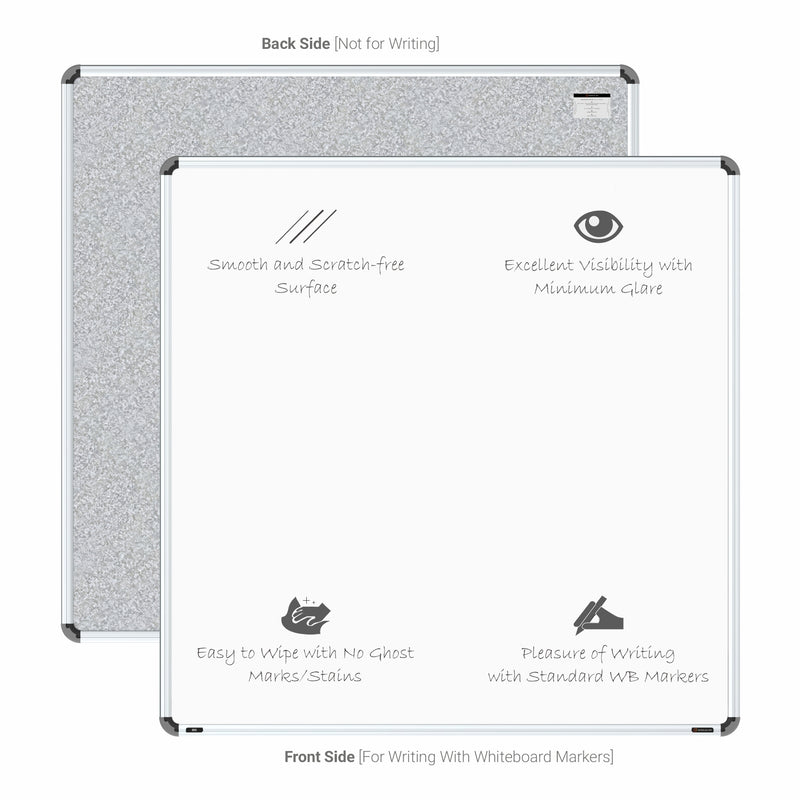 Iris Magnetic Whiteboard 4x4 (Pack of 4) with HC Core