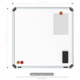 Iris Magnetic Whiteboard 2x2 (Pack of 2) with HC Core