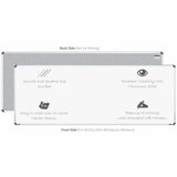Iris Magnetic Whiteboard 3x8 (Pack of 4) with HC Core