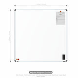 Iris Magnetic Whiteboard 4x4 (Pack of 2) with MDF Core