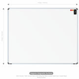 Iris Magnetic Whiteboard 4x5 (Pack of 2) with MDF Core
