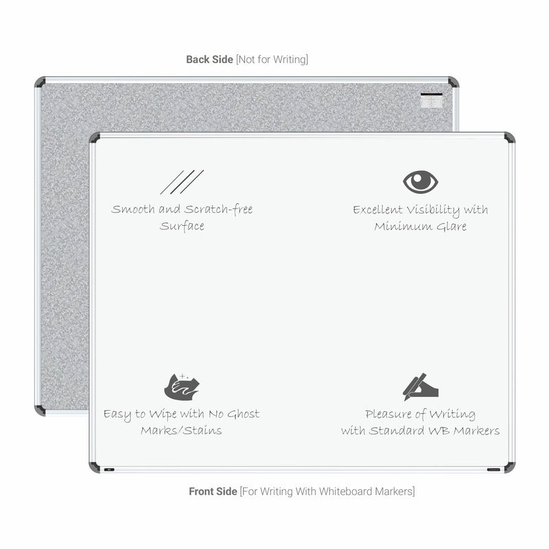 Iris Magnetic Whiteboard 4x5 (Pack of 4) with MDF Core