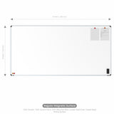 Iris Magnetic Whiteboard 4x8 (Pack of 1) with MDF Core