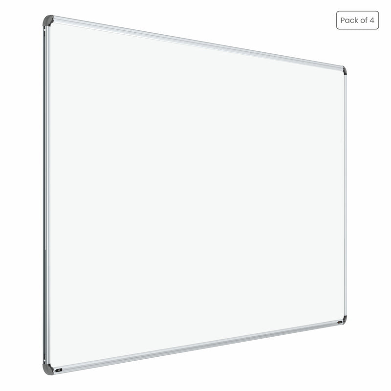 Iris Magnetic Whiteboard 4x8 (Pack of 4) with MDF Core