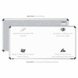 Iris Magnetic Whiteboard 2x4 (Pack of 4) with MDF Core