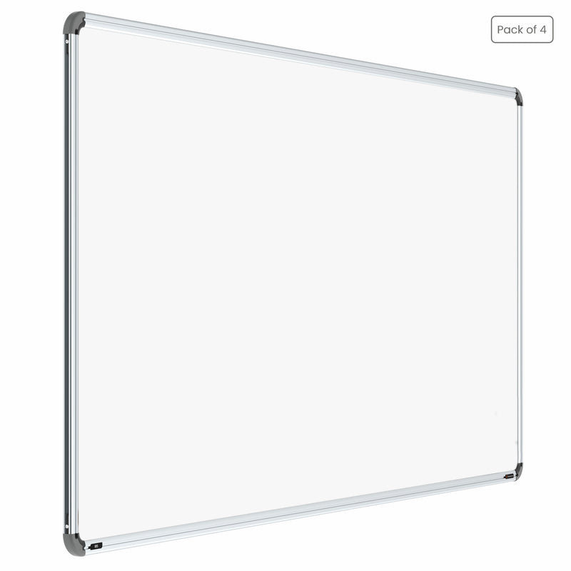 Iris Magnetic Whiteboard 3x6 (Pack of 4) with MDF Core