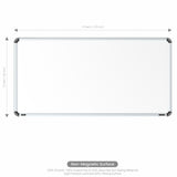 Iris Non-magnetic Whiteboard 2x4 (Pack of 4) with EPS Core