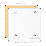 Iris Non-magnetic Whiteboard 4x4 (Pack of 2) with HC Core