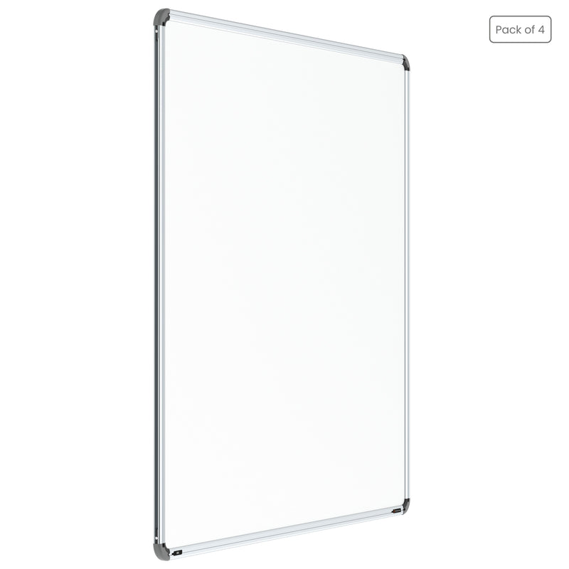 Iris Non-magnetic Whiteboard 4x4 (Pack of 4) with HC Core