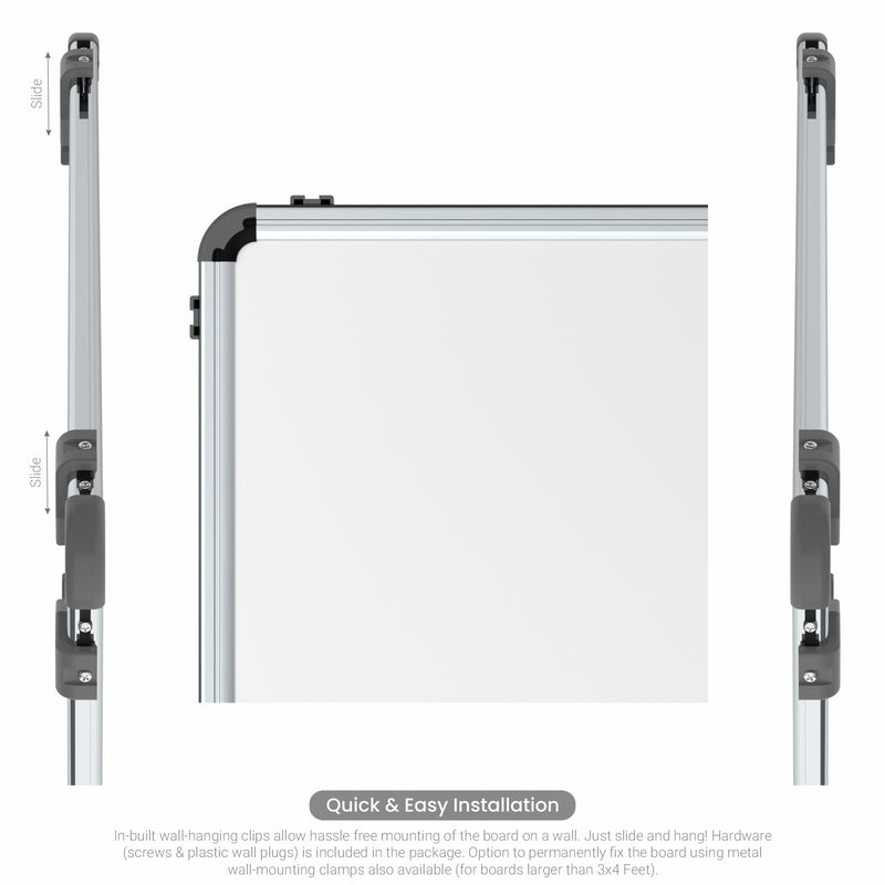 Iris Non-magnetic Whiteboard 4x4 (Pack of 4) with HC Core