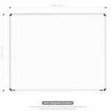 Iris Non-magnetic Whiteboard 4x5 (Pack of 4) with HC Core